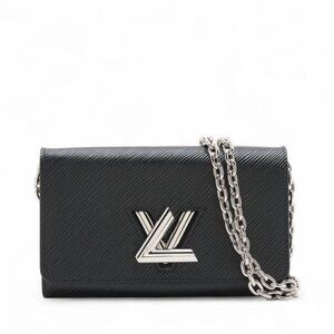 👜 Louis Vuitton Epi Portefeuille Twist Chain Black M62038